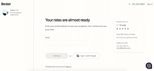 Better.com: Affordable Mortgages In An Easy-to-Use Platform - Your rates are almost ready