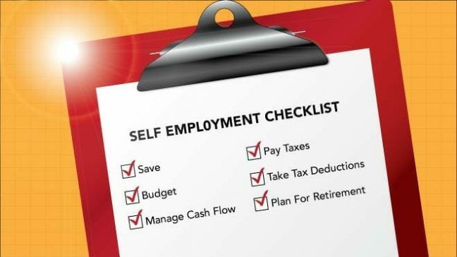 self employed checklist