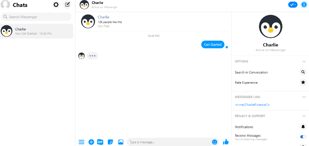 Charlie Review #4 Starting Chat 