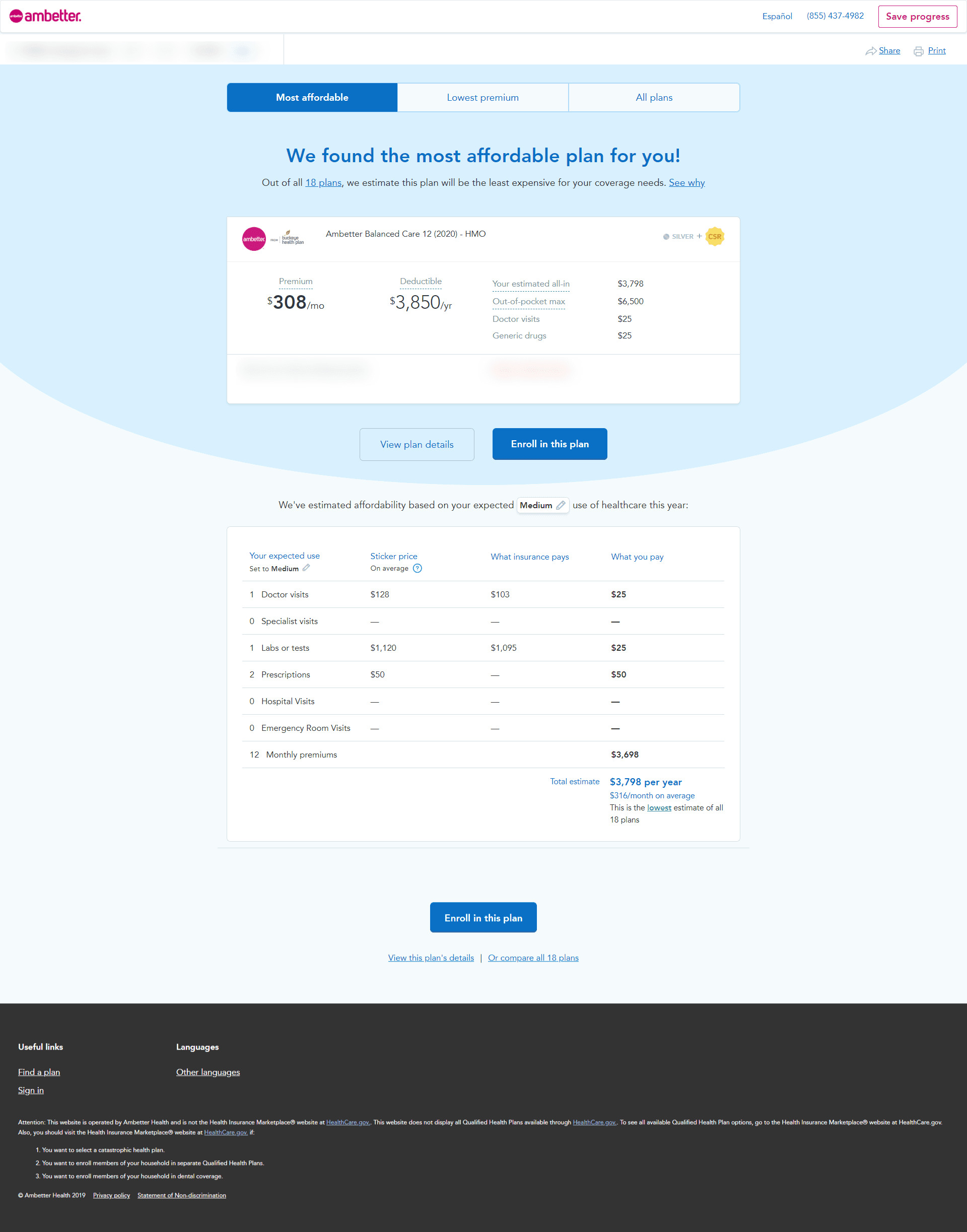 Ambetter Insurance: My Experience Using Ambetter - Options