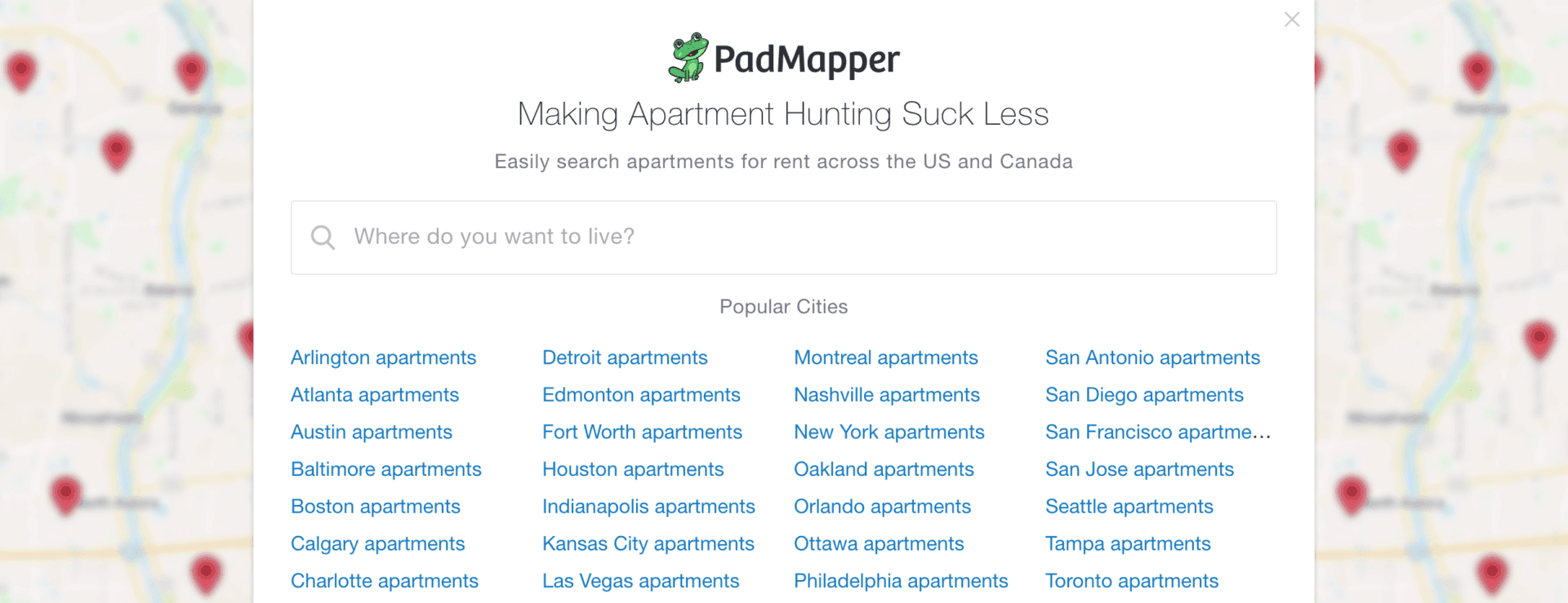 The top 20 Best place to find apartments