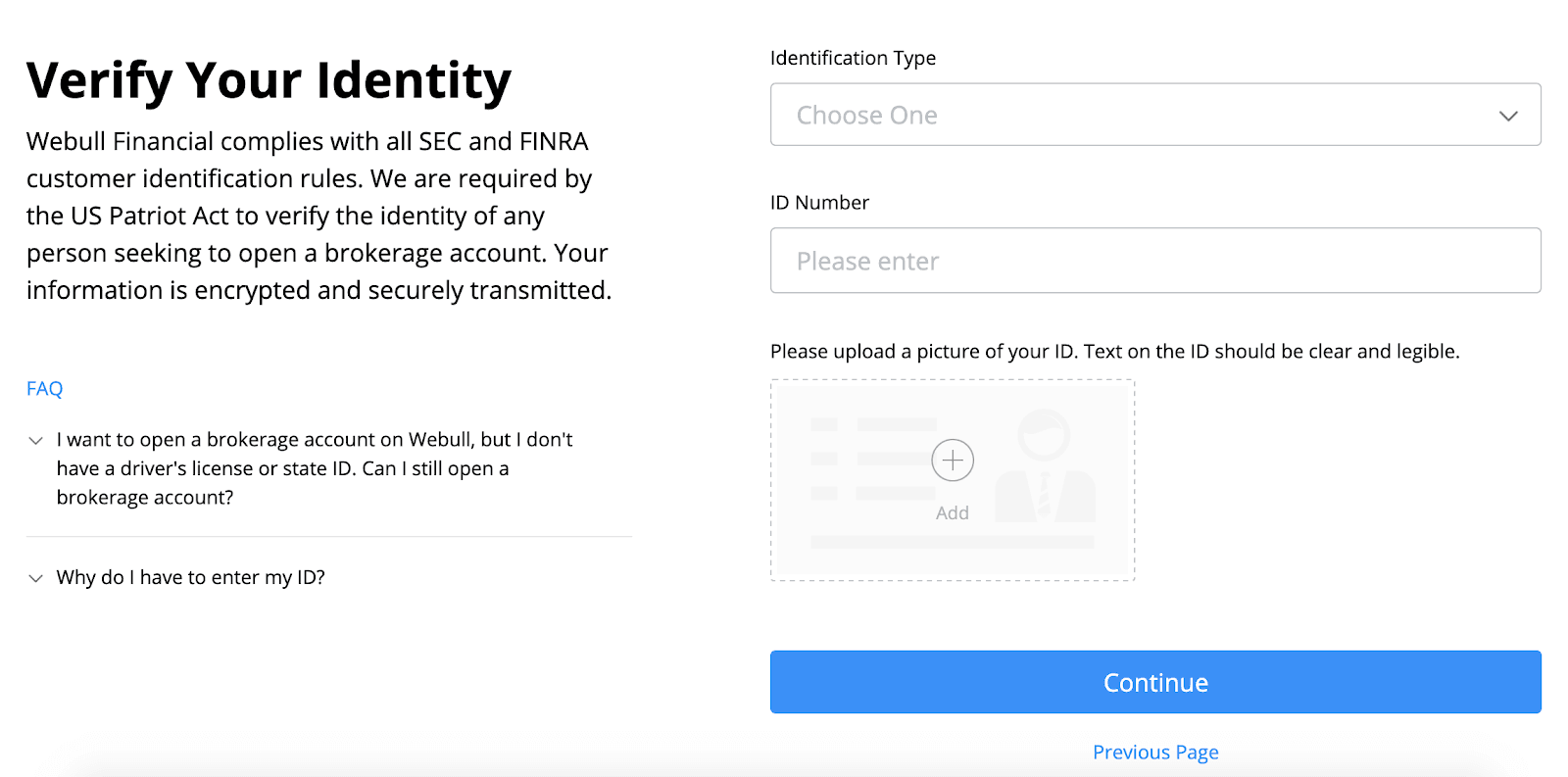 Webull Review: My experience using Webull - Verify your identity