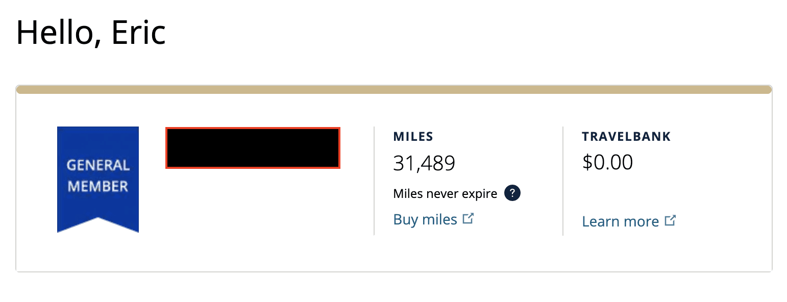 How Do Airline Miles Work - A look at a member account