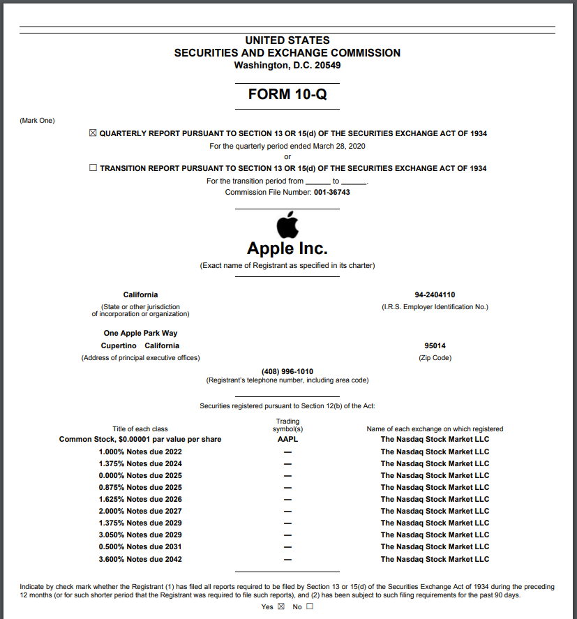 How To Read A Company Earnings Report - Apple Summary