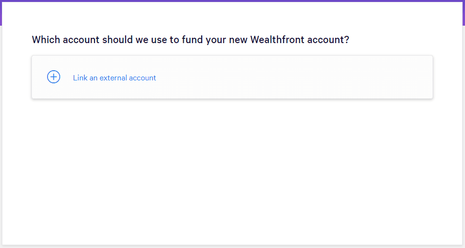 Wealthfront Cash Account - Link account