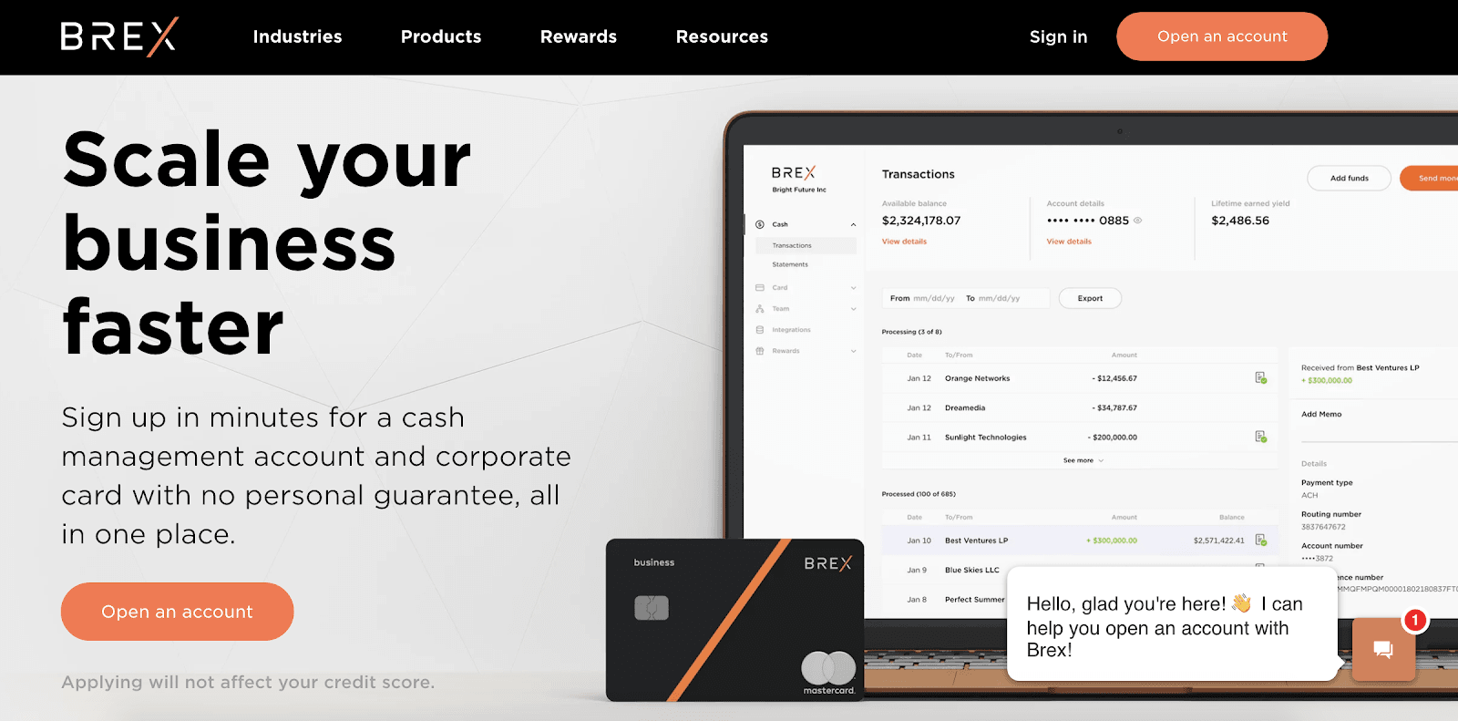 Brex Review: A Company That Makes Managing Your Startup A Breeze - Open an account