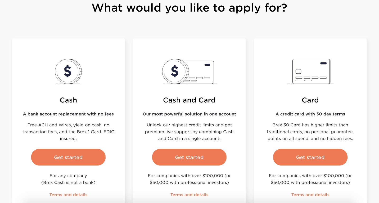 Brex Review: A Company That Makes Managing Your Startup A Breeze - Account type