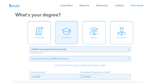Stride Funding Review: An Innovative Approach to Traditional Lending - What's your degree?