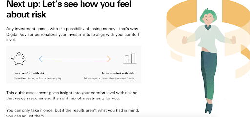 Vanguard Digital Advisor Review: A More User-Friendly Way to Invest In Your Future - Creating an account - Risk assessment
