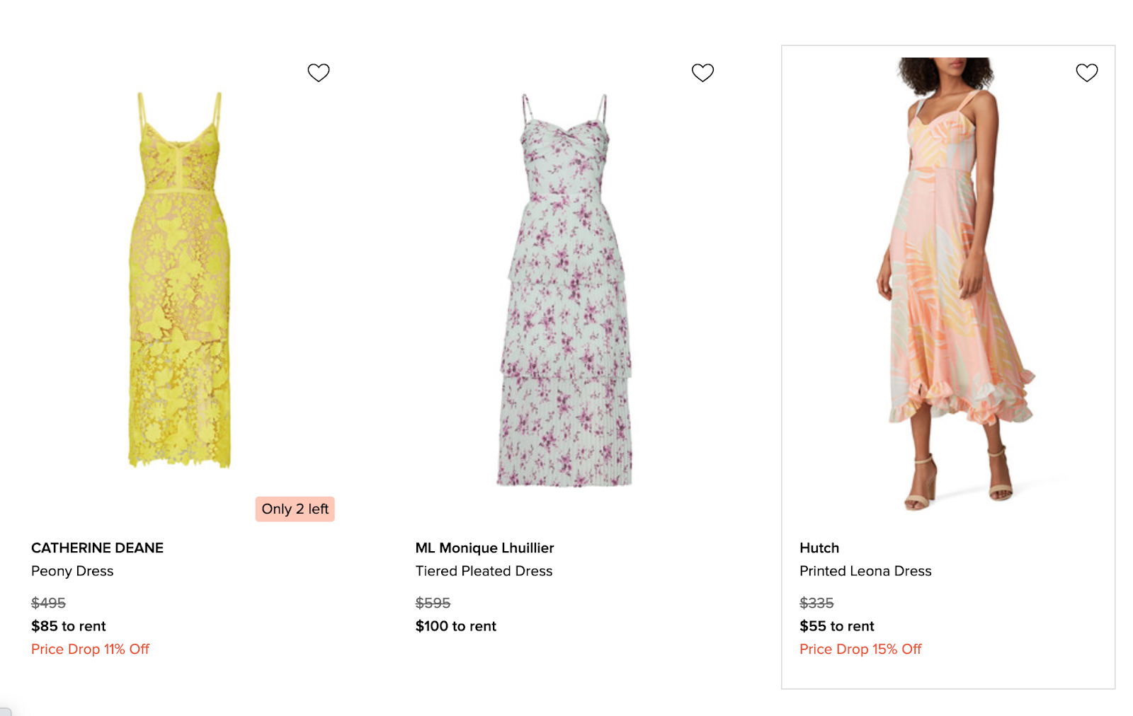 Rent the Runway Review: Affordable Designer Fashion For Any Occasion - Examples of selection