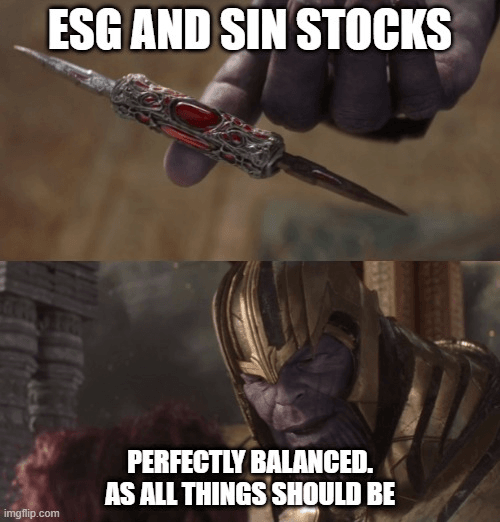 ESG Vs. Sin Stock Investing: Should You Invest In “Good Guys” Or “Bad Guys”? - ESG vs. sin stocks meme