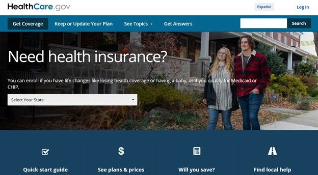 HealthCare.gov website