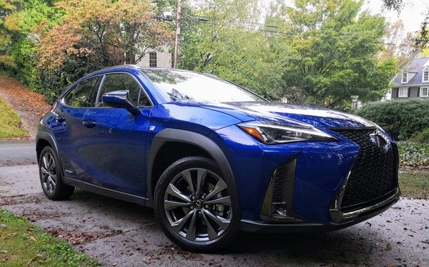 Front/side view of a Lexus car