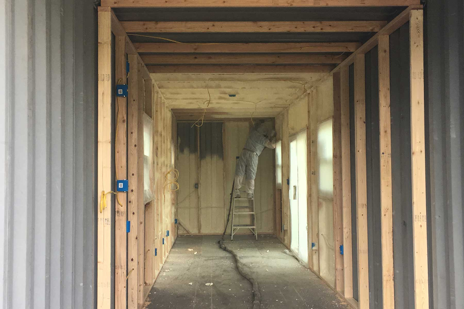 The construction of a container home