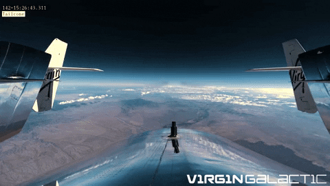 GIF of a Virgin Atlantic spaceflight