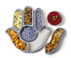 Hamsa serving plate