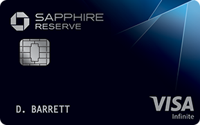 Sapphire Reserve credit card example