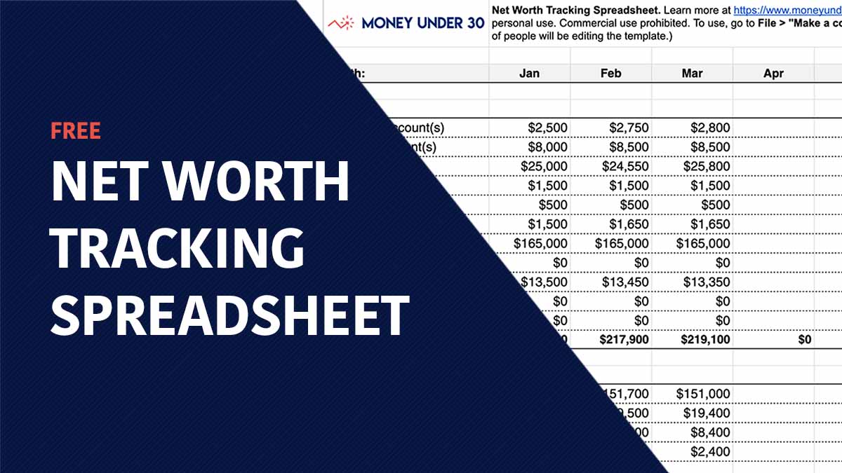 Free Net Worth Tracking Spreadsheet for Excel and Google Sheets