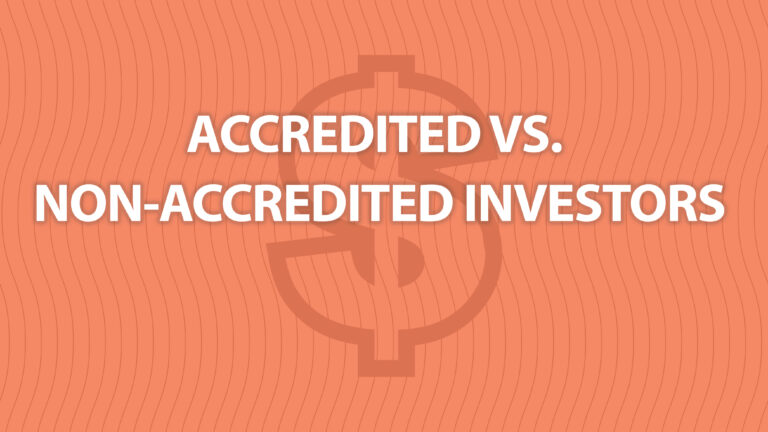 Text: Accredited vs non-accredited financial advisors.