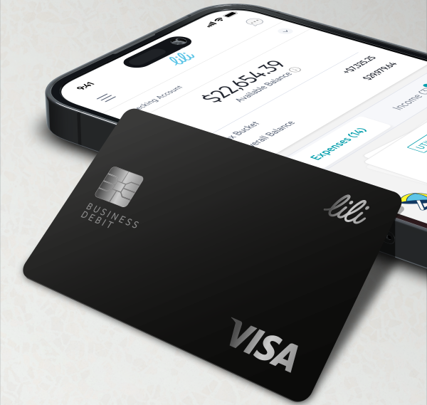 debit card for business and mobile app from Lili bank