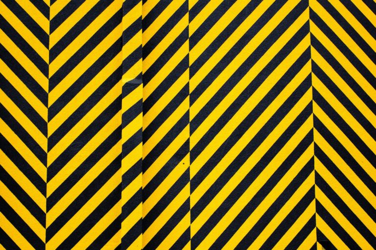 yellow and black striped textile; HAZWOPER training